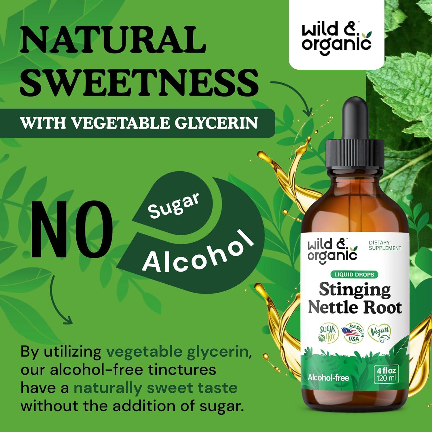 Tintura de Ortiga Silvestre Orgánica 118.29 ml - Vegano