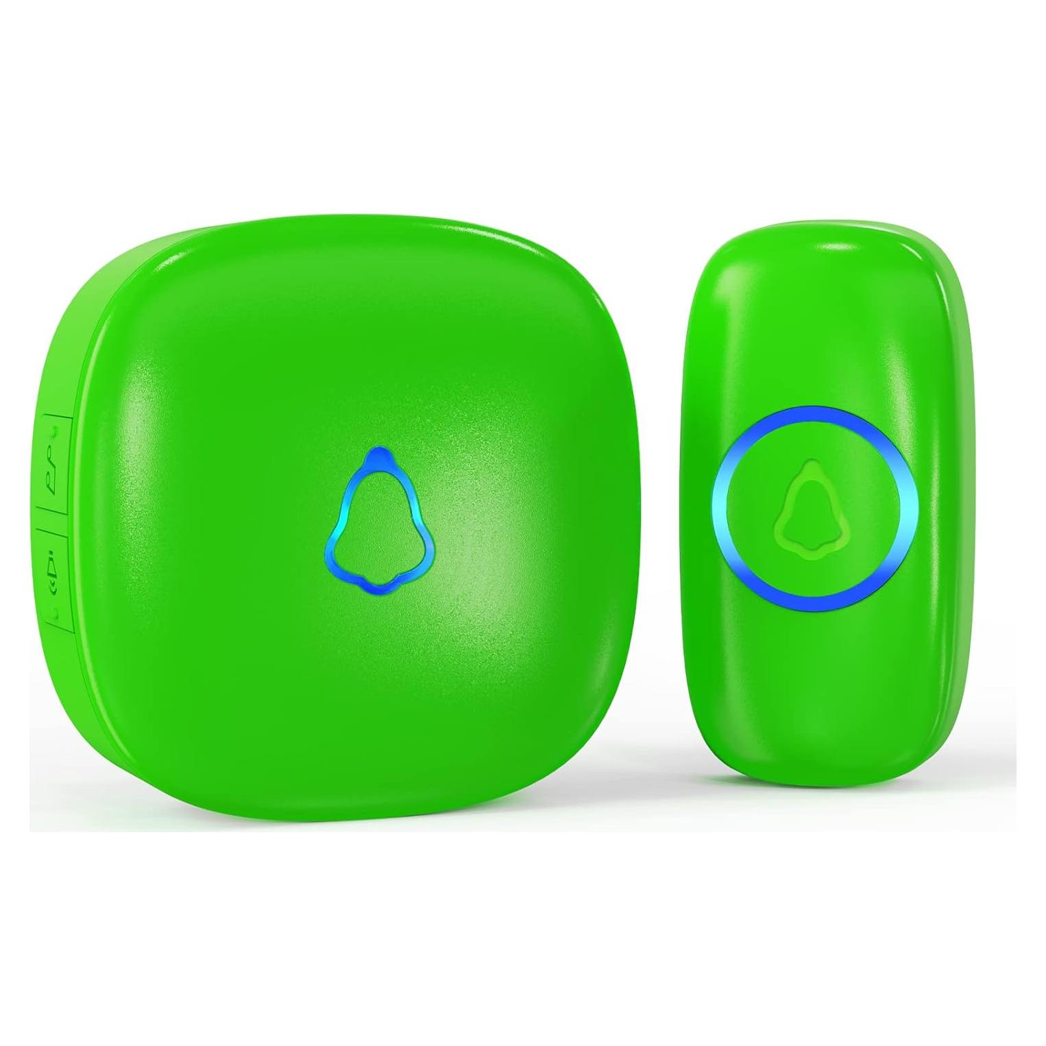 Timbre Inalámbrico SECRUI M520+F55 Verde 58 Melodías