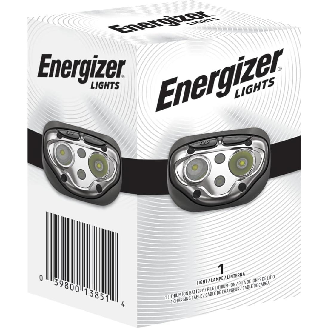 Linterna Frontal Recargable Energizer Pro400, 400 Lúmenes, IPX4