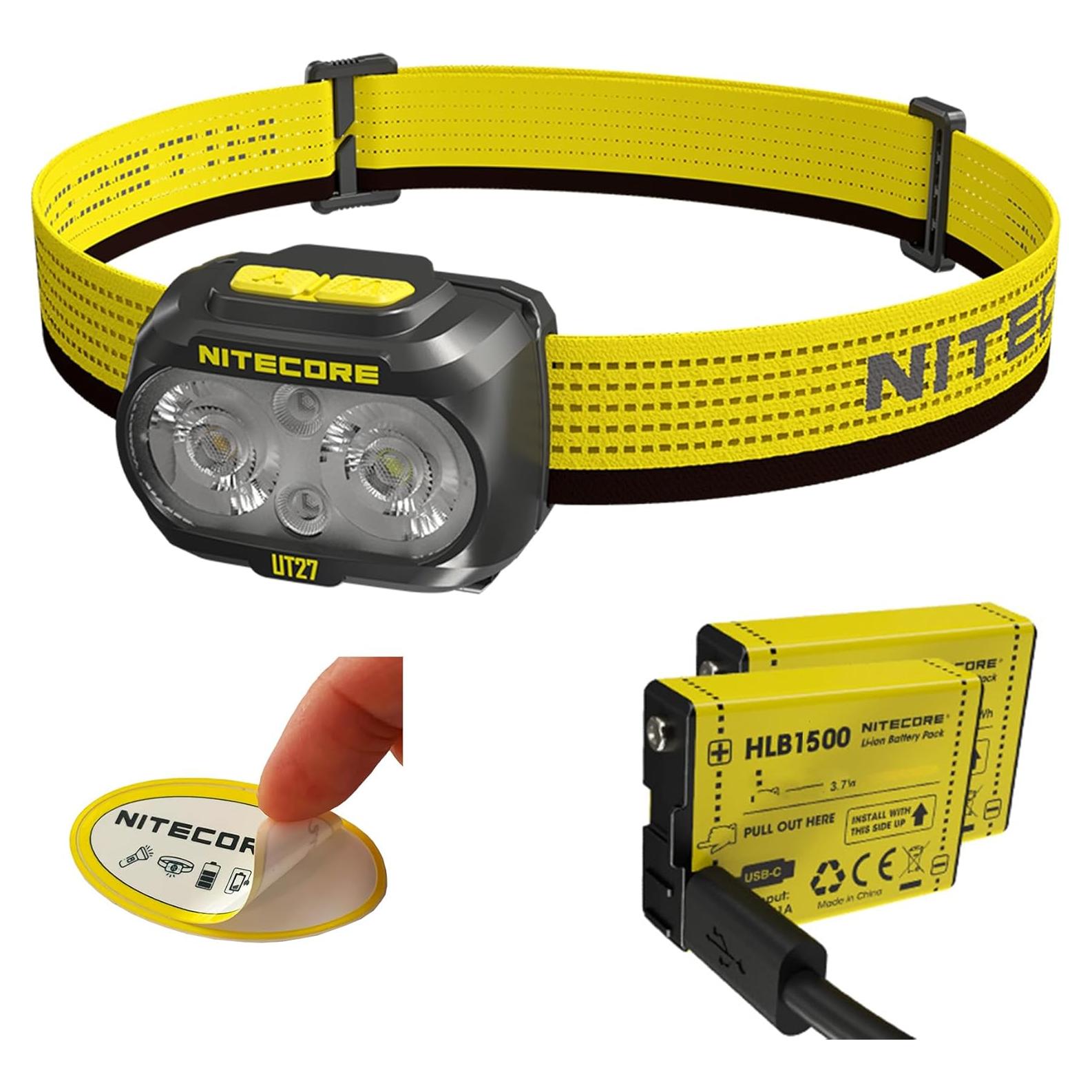 Linterna Frontal Nitecore UT27 Pro 800 Lúmenes Recargable