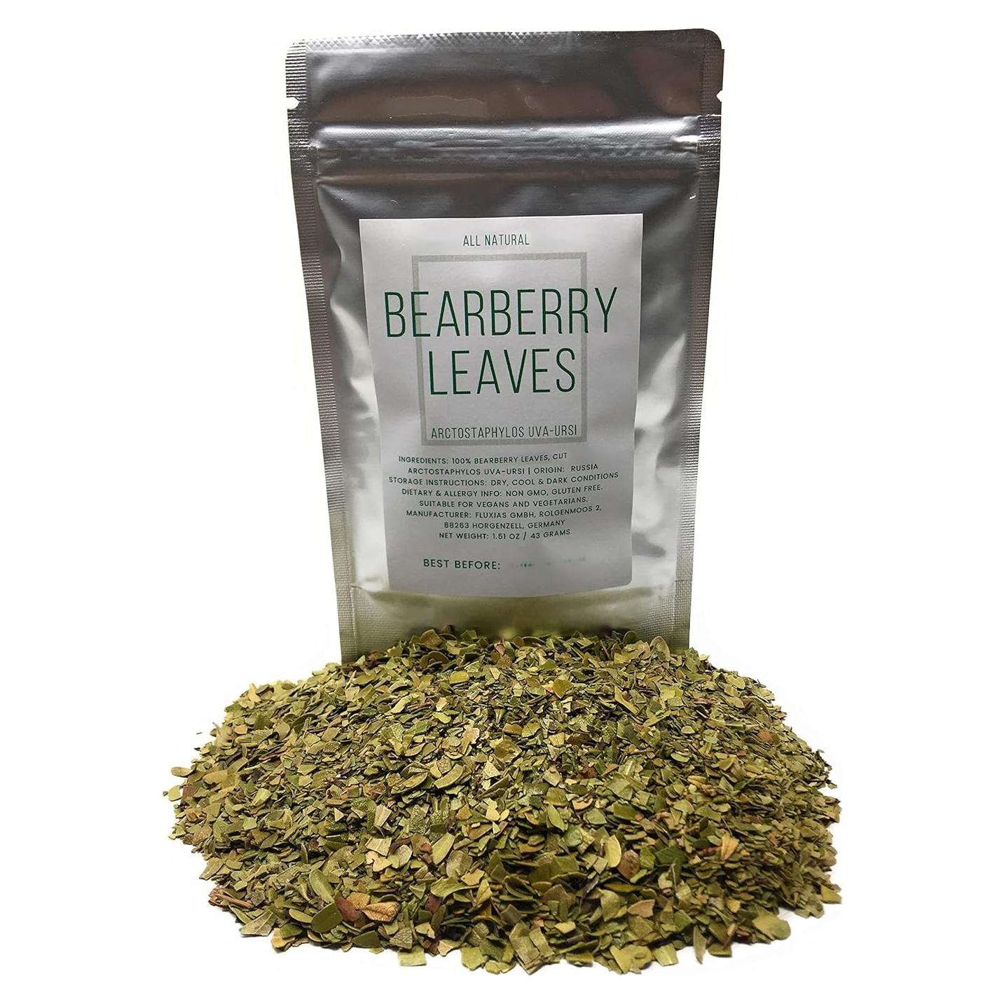 Hojas Secas de Bearberry Kinnikinnick 42g - Arctostaphylos Uva-ursi