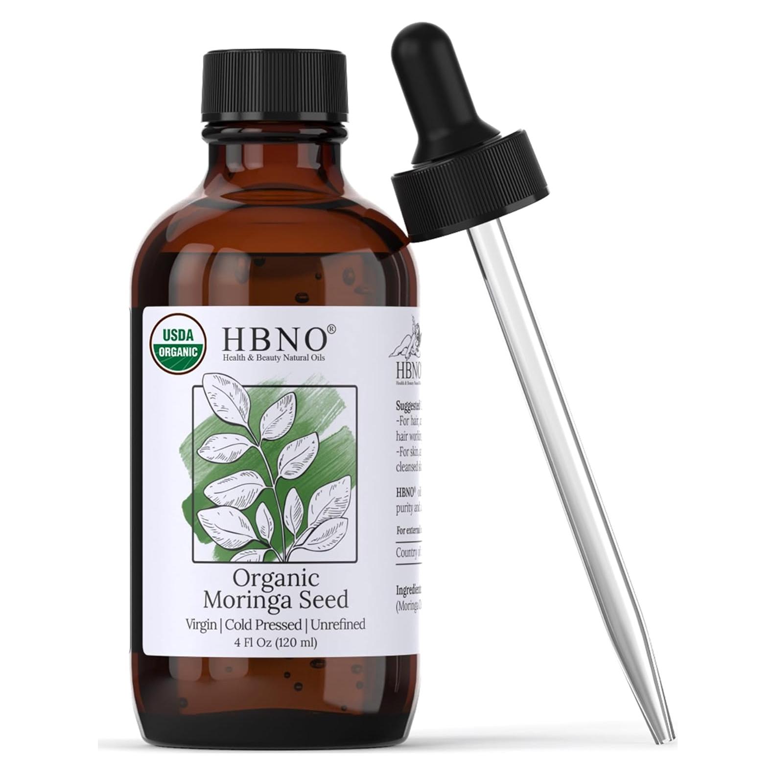Aceite de Moringa Orgánico HBNO 120ml Prensado en Frío