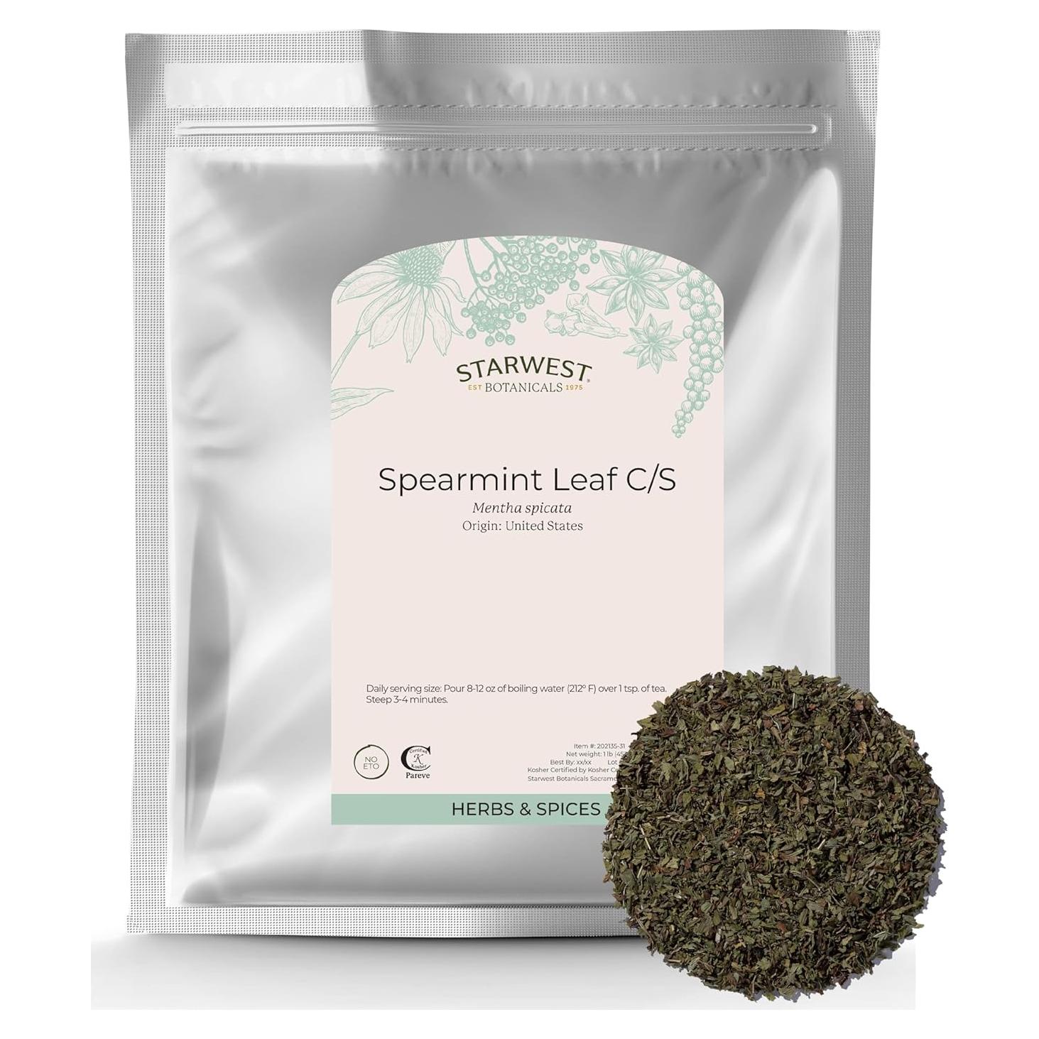 Hojas de Menta Verde Starwest Botanicals 0.45 kg - Hierba para Té