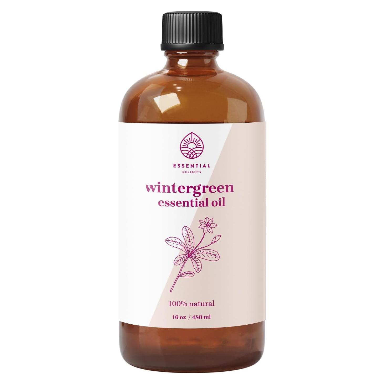 Aceite Esencial de Wintergreen Delicias Esenciales 473 ml - Aromaterapia