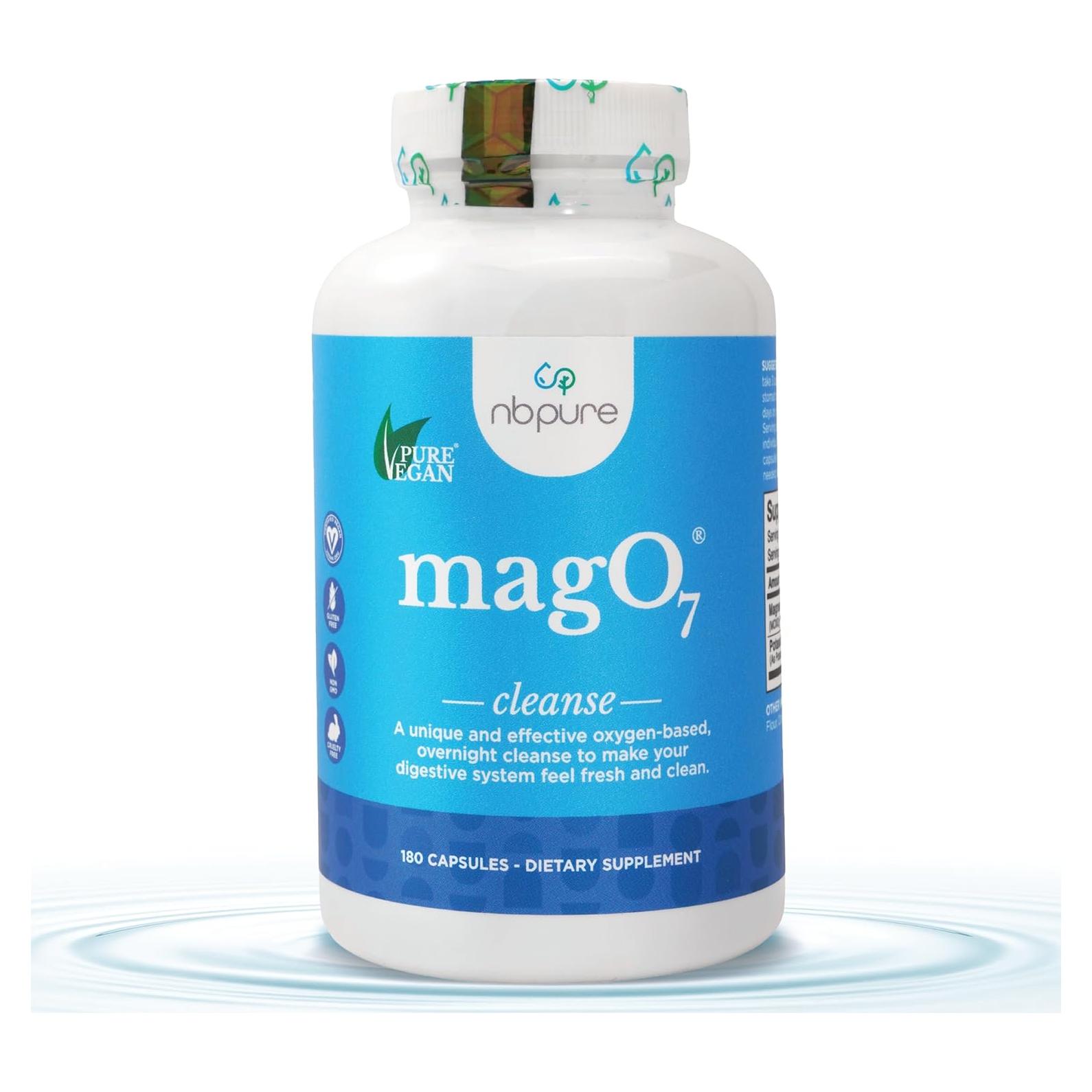 nbpure MagO7 - Limpieza Natural del Colon 180 Cápsulas