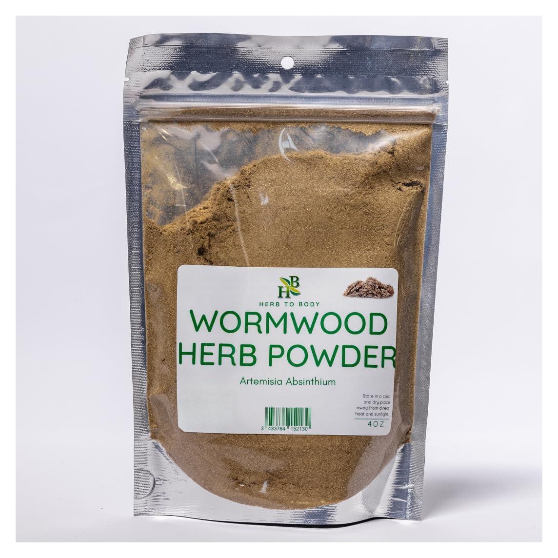 Polvo de Hierba de Ajenjo 113.4g Herb To Body - Repelente Natural