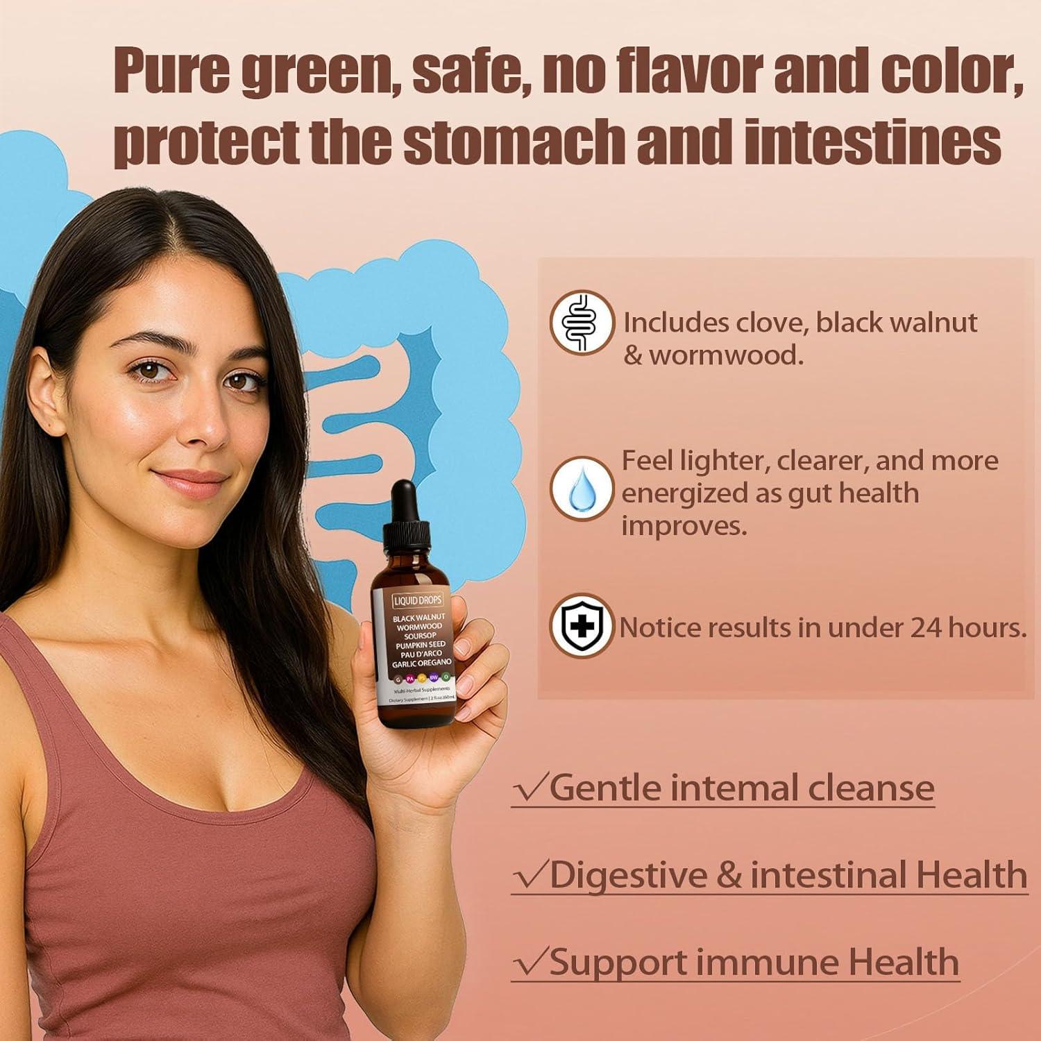 Limpieza Intestinal Gotas Líquidas Nutralis 80g Ajenjo Nuez Negra