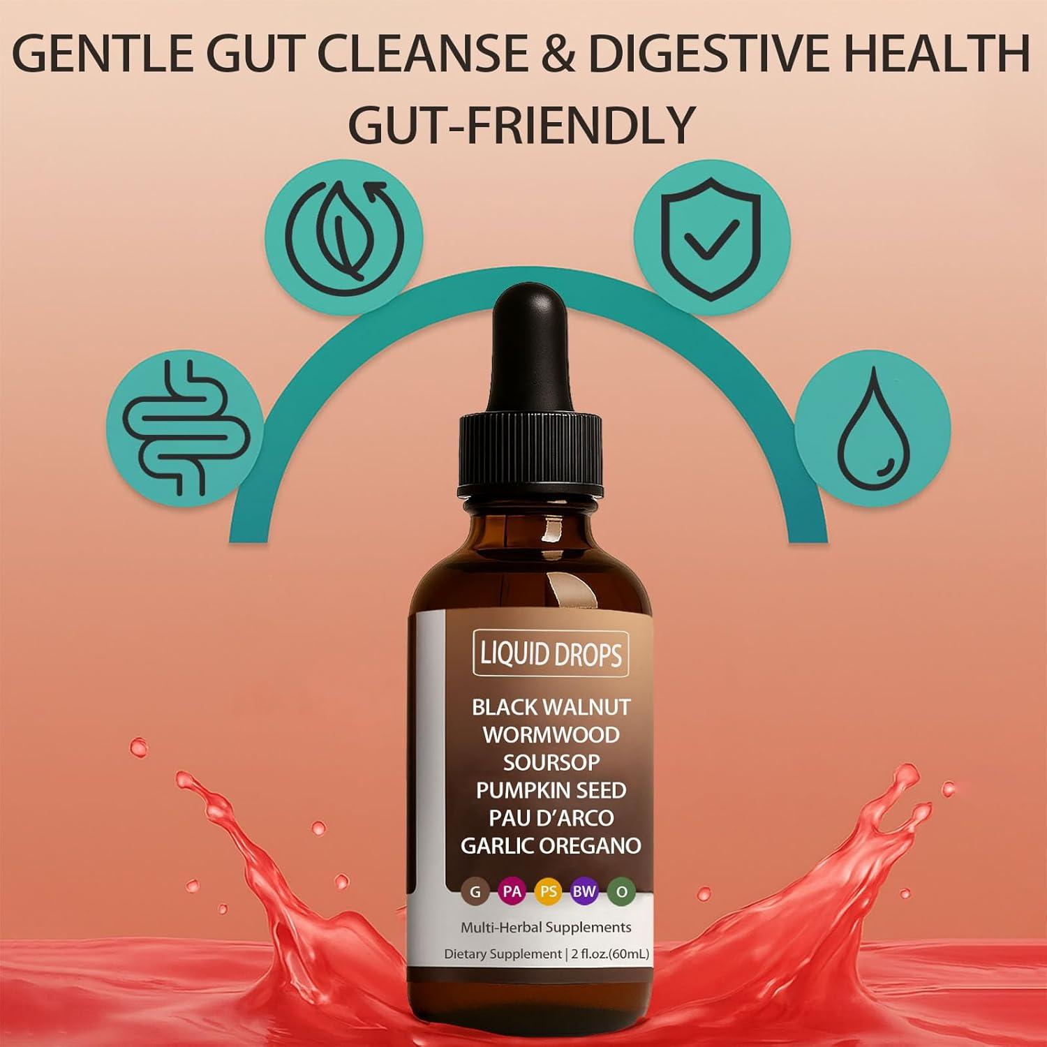 Limpieza Intestinal Gotas Líquidas Nutralis 80g Ajenjo Nuez Negra