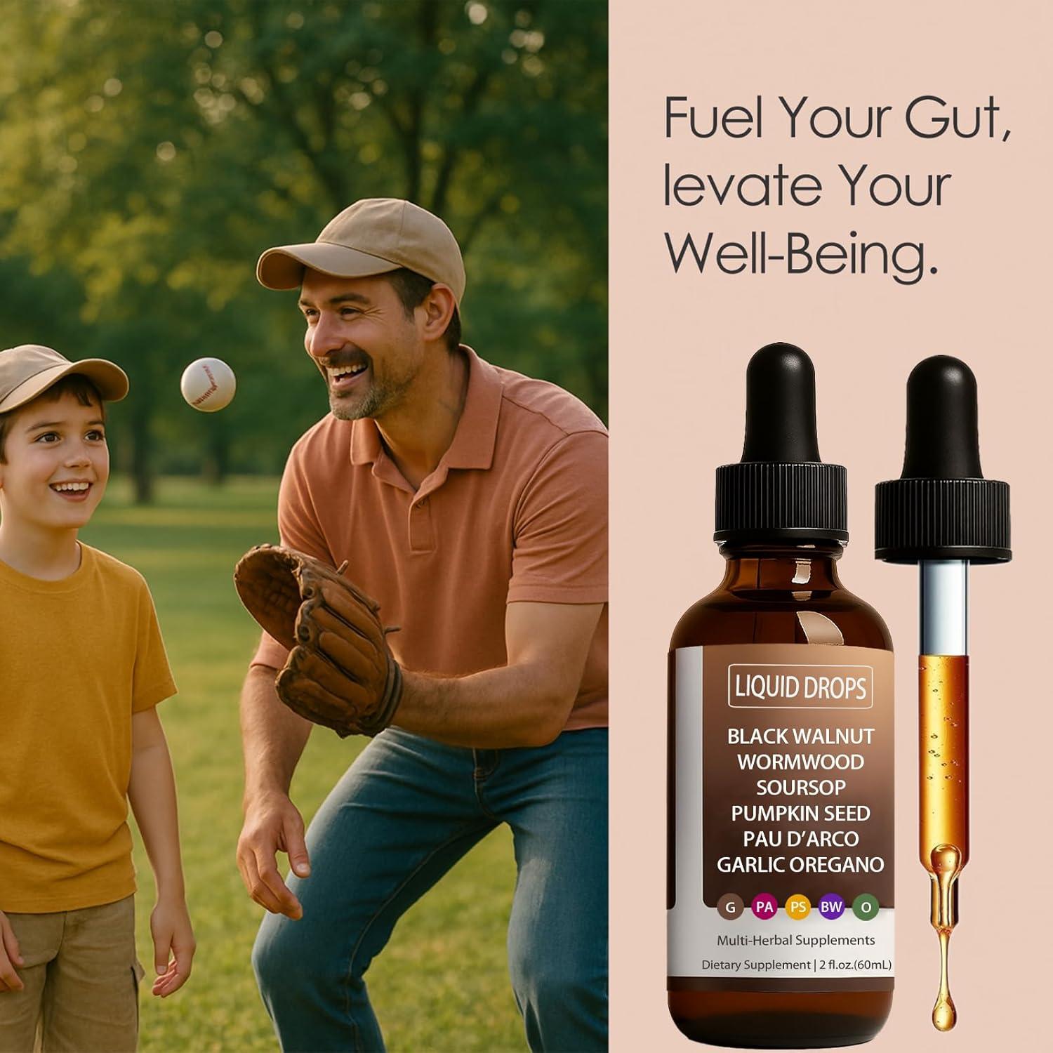 Limpieza Intestinal Gotas Líquidas Nutralis 80g Ajenjo Nuez Negra