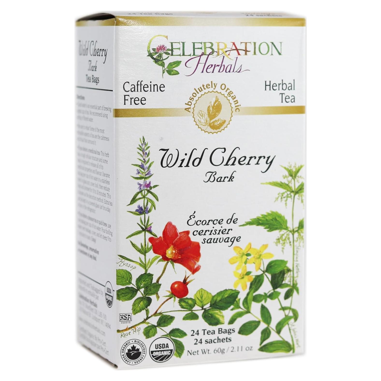 Té de Corteza de Cereza Silvestre Celebration Herbals 24 Bolsitas