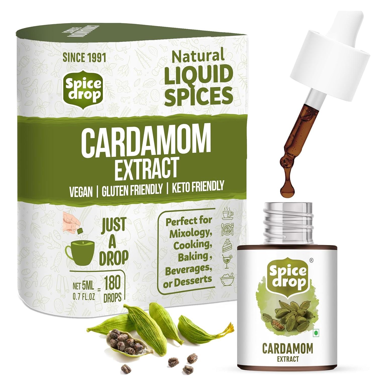 Extracto de Cardamomo Spice Drop 4.8ml - Sin Gluten, Vegano