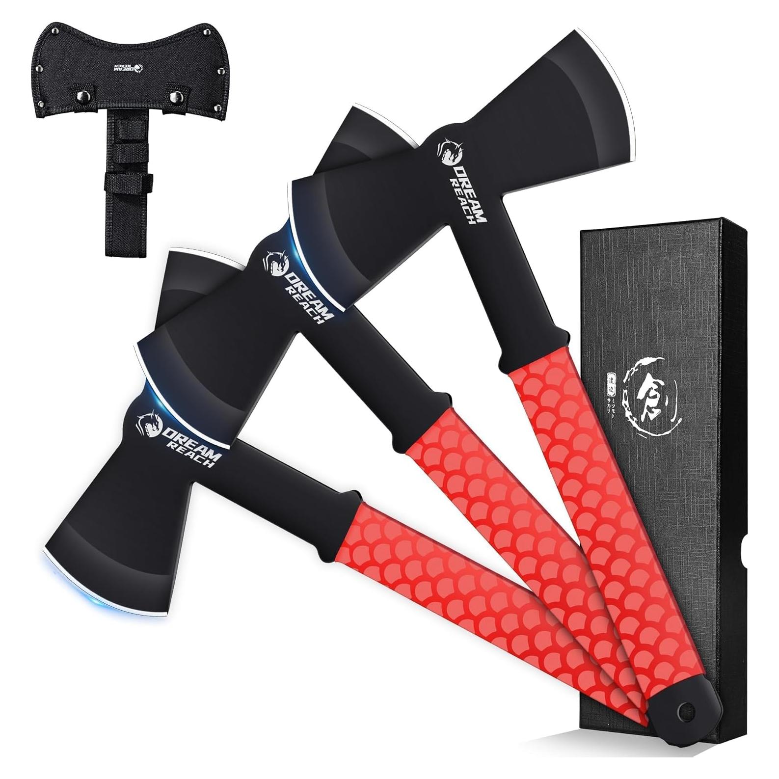 Juego de Hachas de Lanzamiento Dream Reach 3PCS Doble Cara
