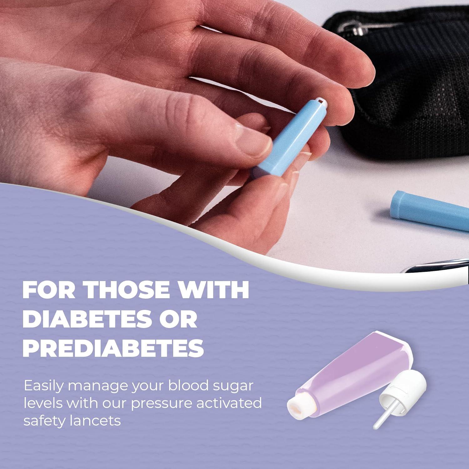 Lancetas de Seguridad MediCore 30G x 1.6MM, 100 Unidades