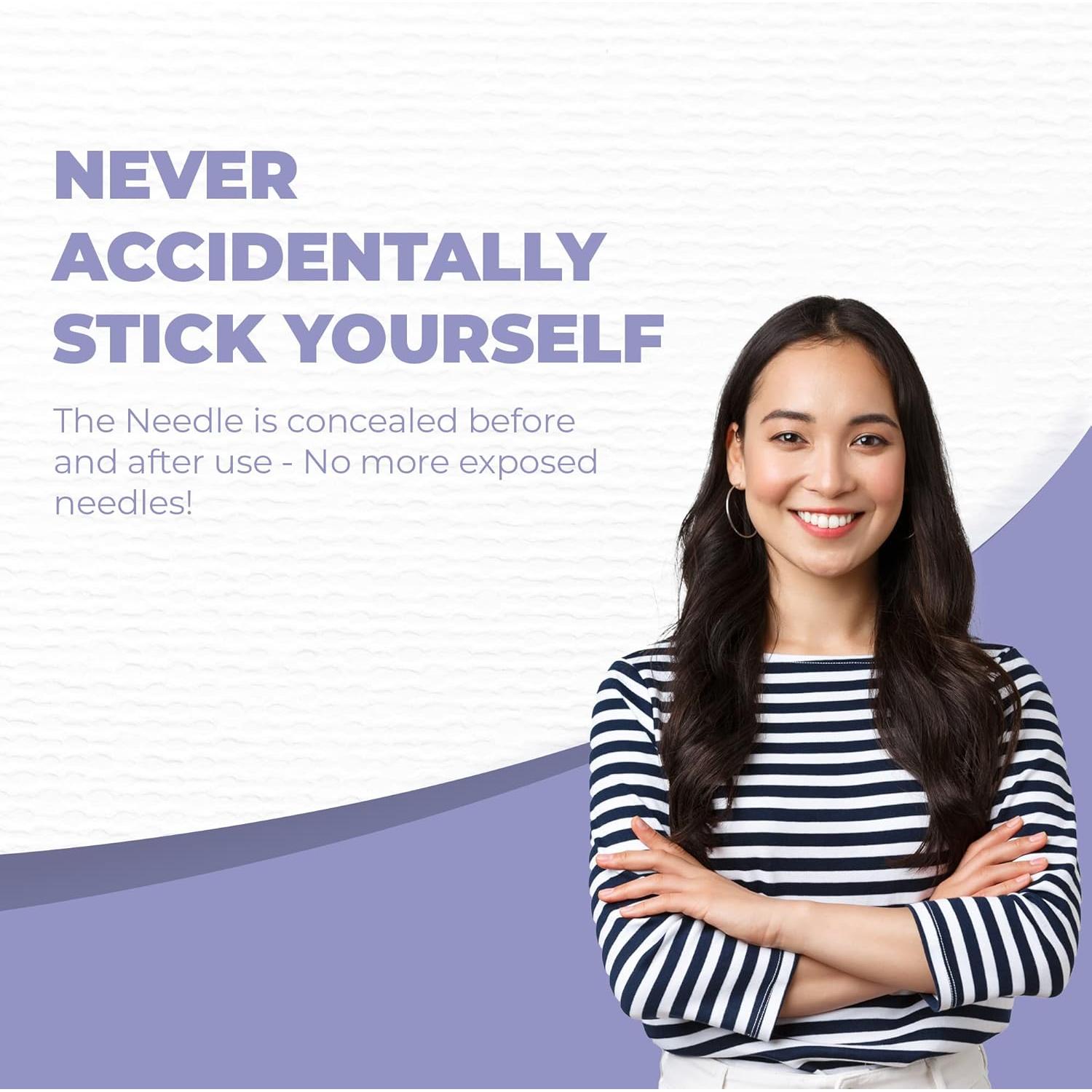 Lancetas de Seguridad MediCore 30G x 1.6MM, 100 Unidades