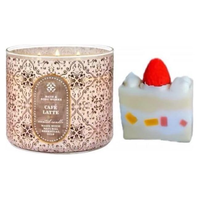 Vela Aromática 3 Mechas White Barn 14.5 OZ Café Latte