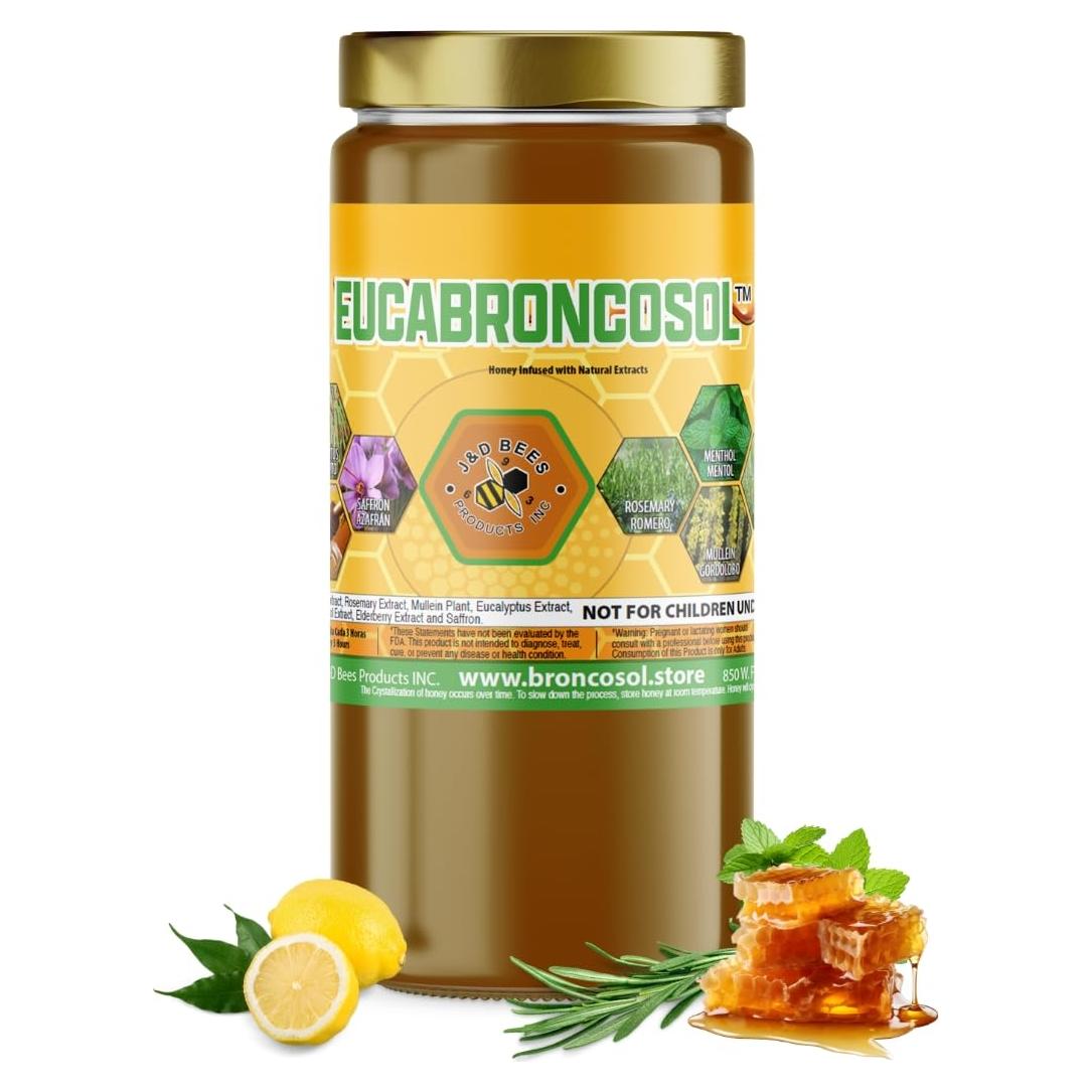 Jarabe Herbal de Miel J&D con Tomillo y Eucalipto 340g