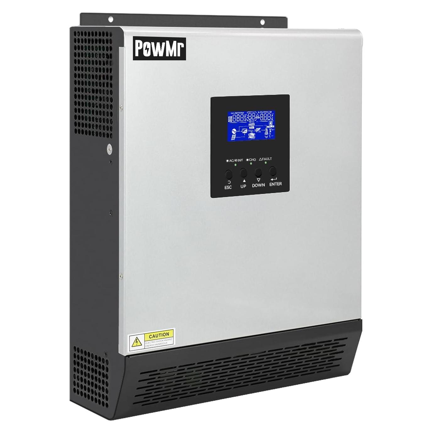 Inversor Solar PowMr 2400W 24VDC a 110V/120VAC Onda Pura