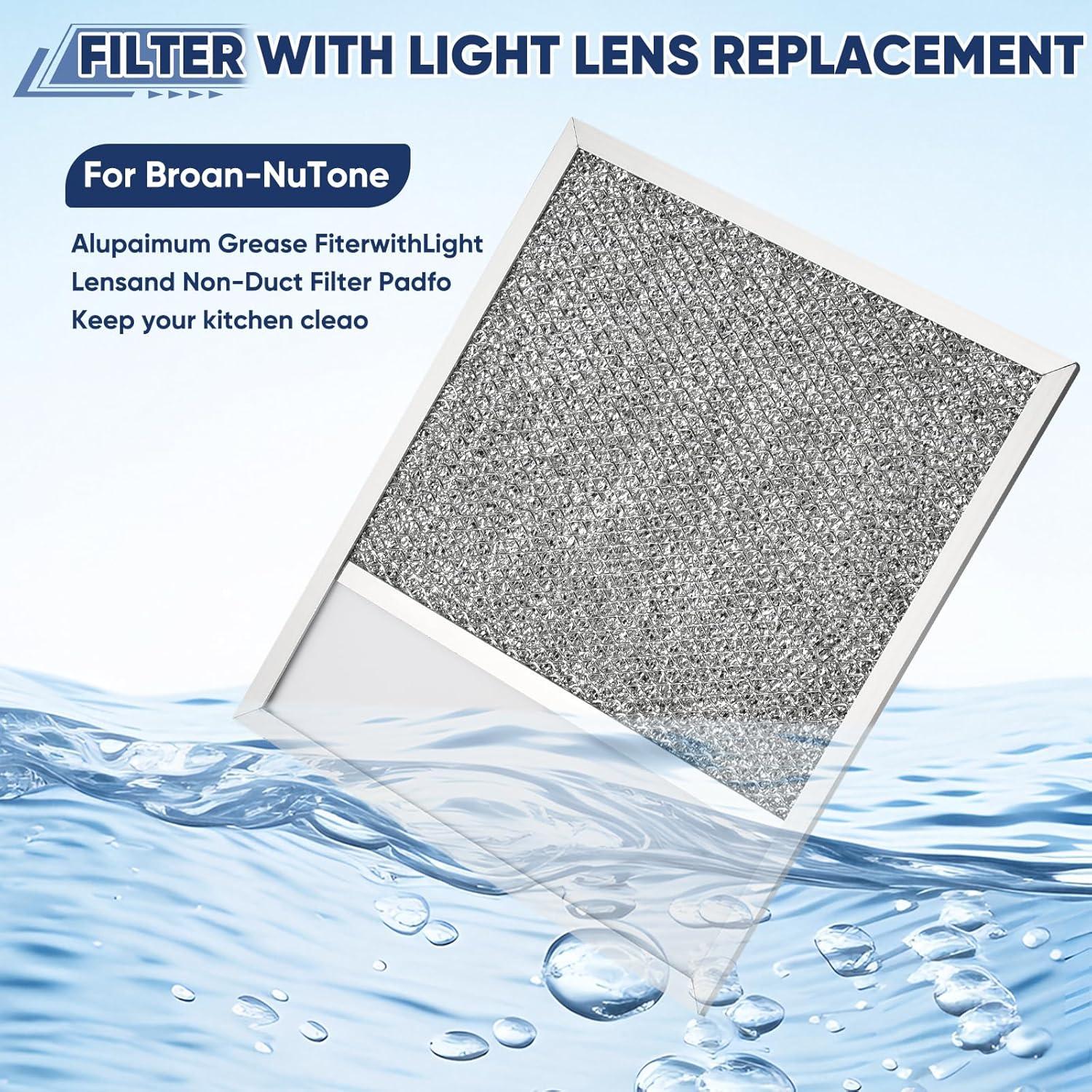 Filtro de grasa de aluminio KTWT para campana extractora 2 piezas 27.94x30.48 cm