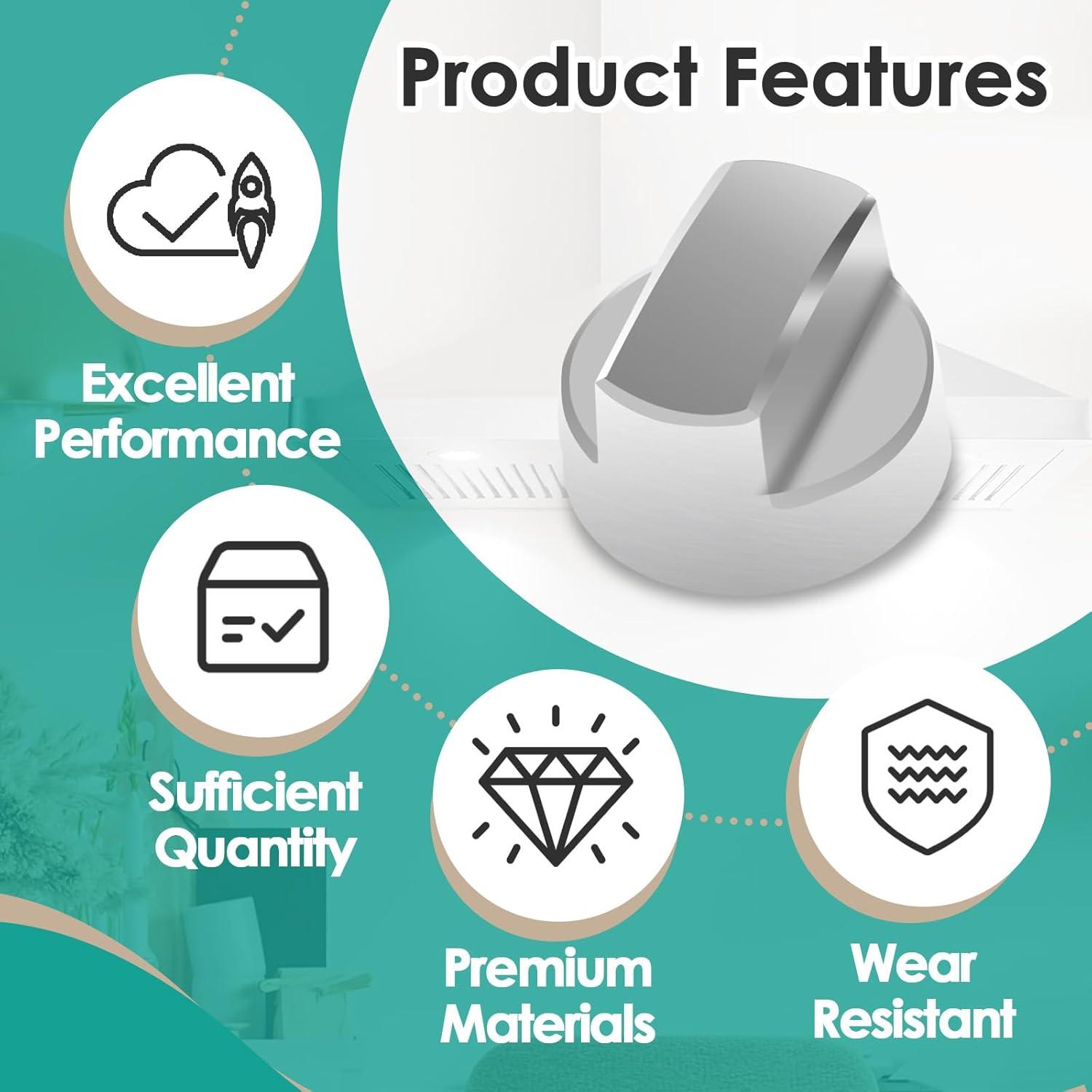 2 Perillas de Capó Gfdoso 811195 para Sub-Zero Wolf - Reemplazo