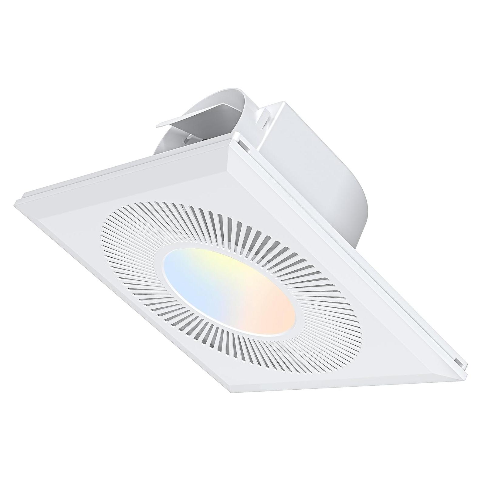 Ventilador de Baño FWASTT 30cm con Luz LED 165CFM 15W
