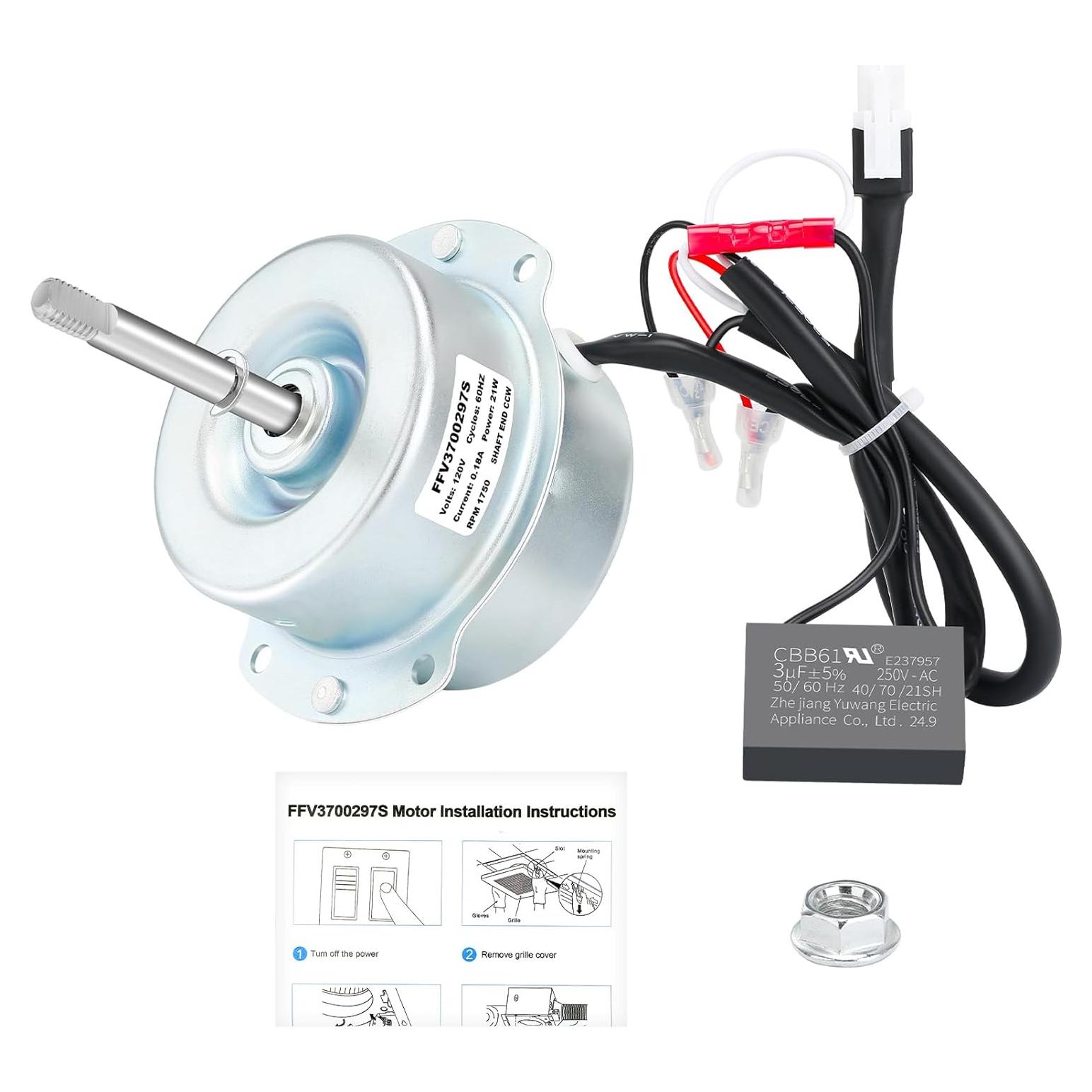 Motor de Reemplazo ZOURSING FFV3700297S para Ventilador de Baño