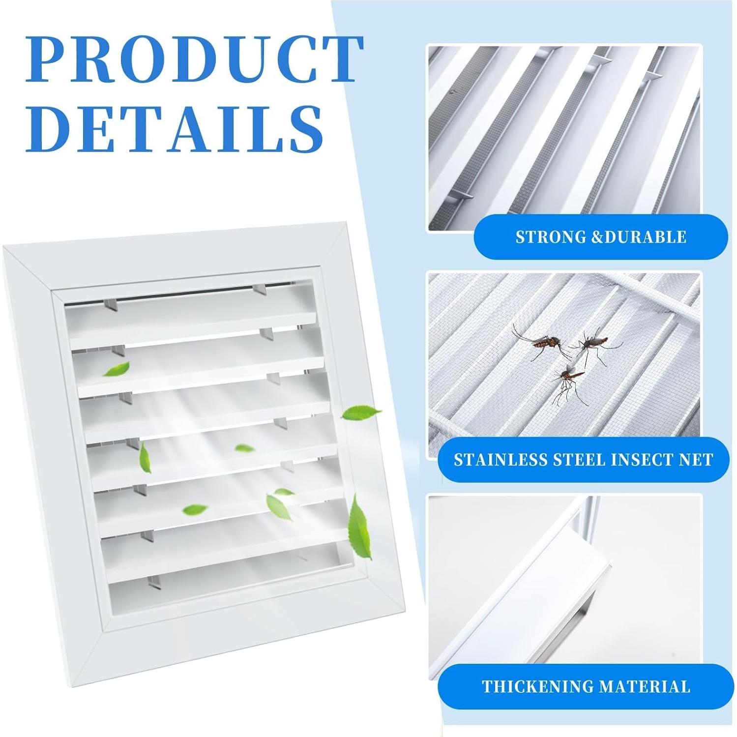 Ventilaciones de Tejado Sel Natural 30.48x30.48 cm 2 Pcs