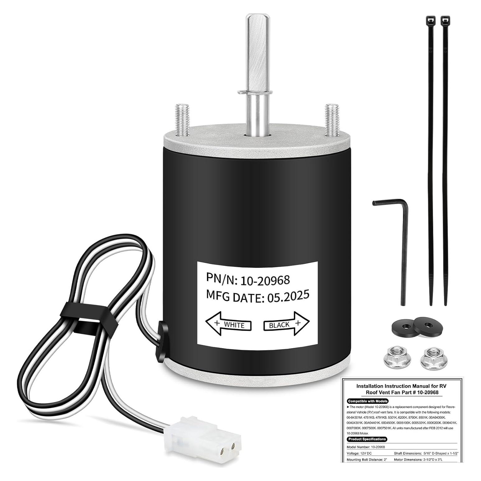 Motor de Reemplazo para Ventilador de Techo RV EJVFN 12V