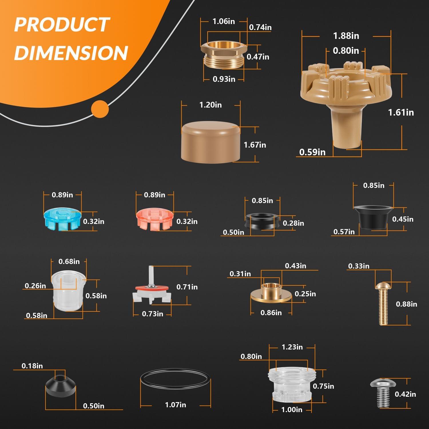 Kit de Reparación RK-22PRV para Grifos Woodford 22 y V22