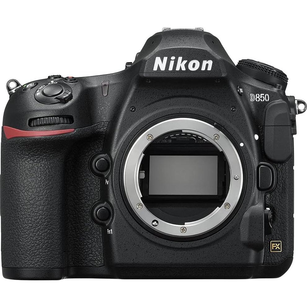 Cámara Digital DSLR Nikon D850 Cuerpo + 2 Tarjetas SD 64GB + Accesorios