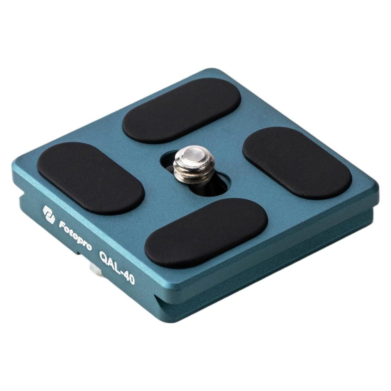 Placa de liberación rápida Fotopro QAL-40 40mm aluminio azul