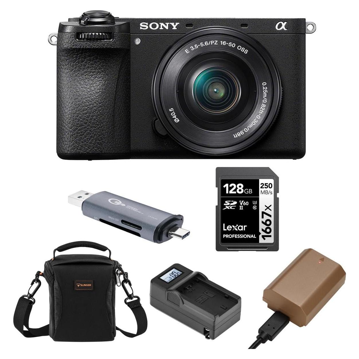 Cámara Sin Espejo Sony Alpha a6700 + Lente 16-50mm + Accesorios