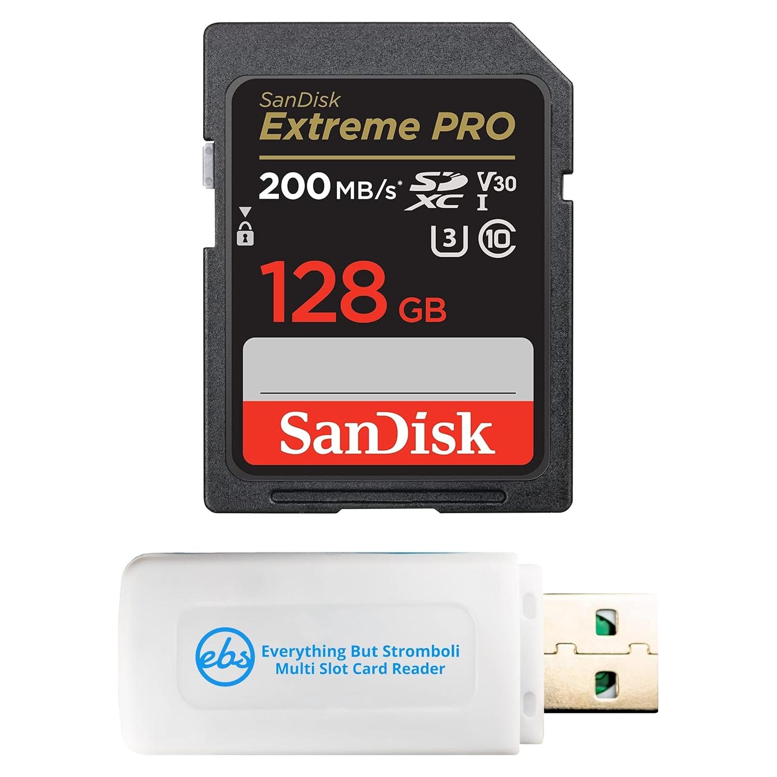 Tarjeta de Memoria SD SanDisk 128GB Extreme Pro U3 V30