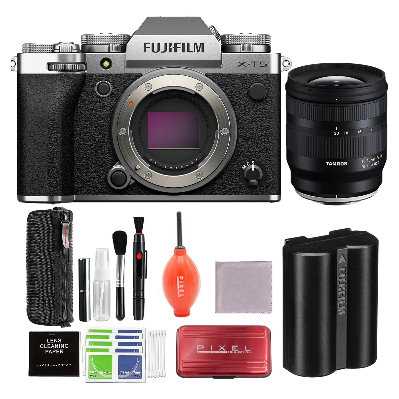 Cámara Sin Espejo Fujifilm X-T5 Plata + Objetivo Tamron 11-20mm