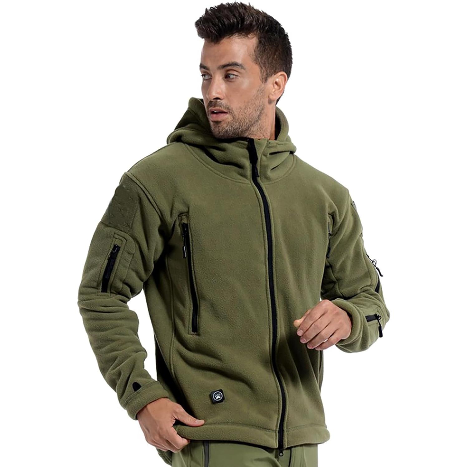 Sudadera Táctica de Forro Polar Militar ReFire Gear para Hombre - 7 Bolsillos