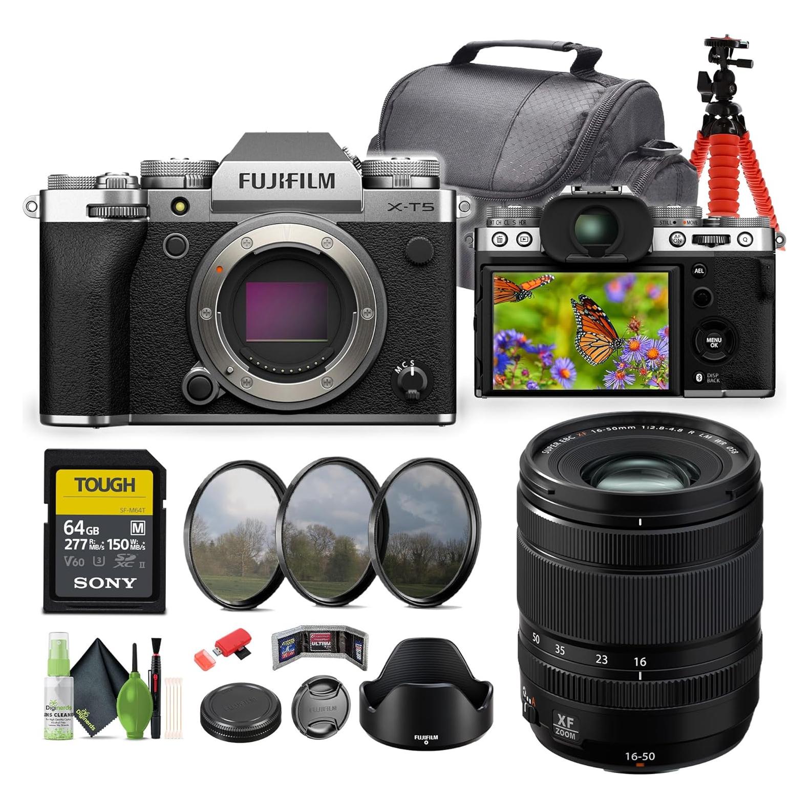 Cámara Sin Espejo Fujifilm X-T5 + Lente 16-50mm + Accesorios