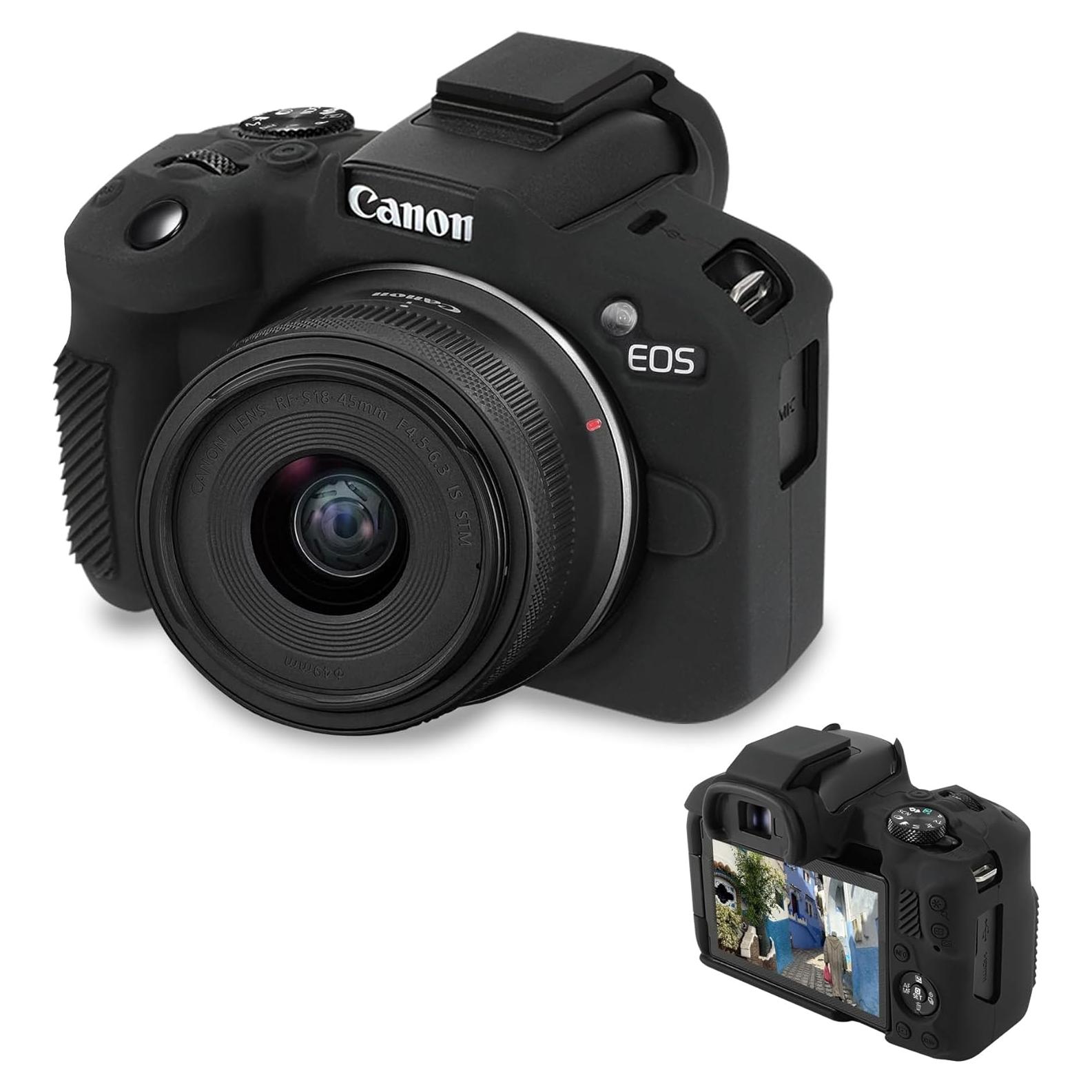 Funda de Silicona Suave Elonbo para Cámara Sin Espejo Canon EOS R50