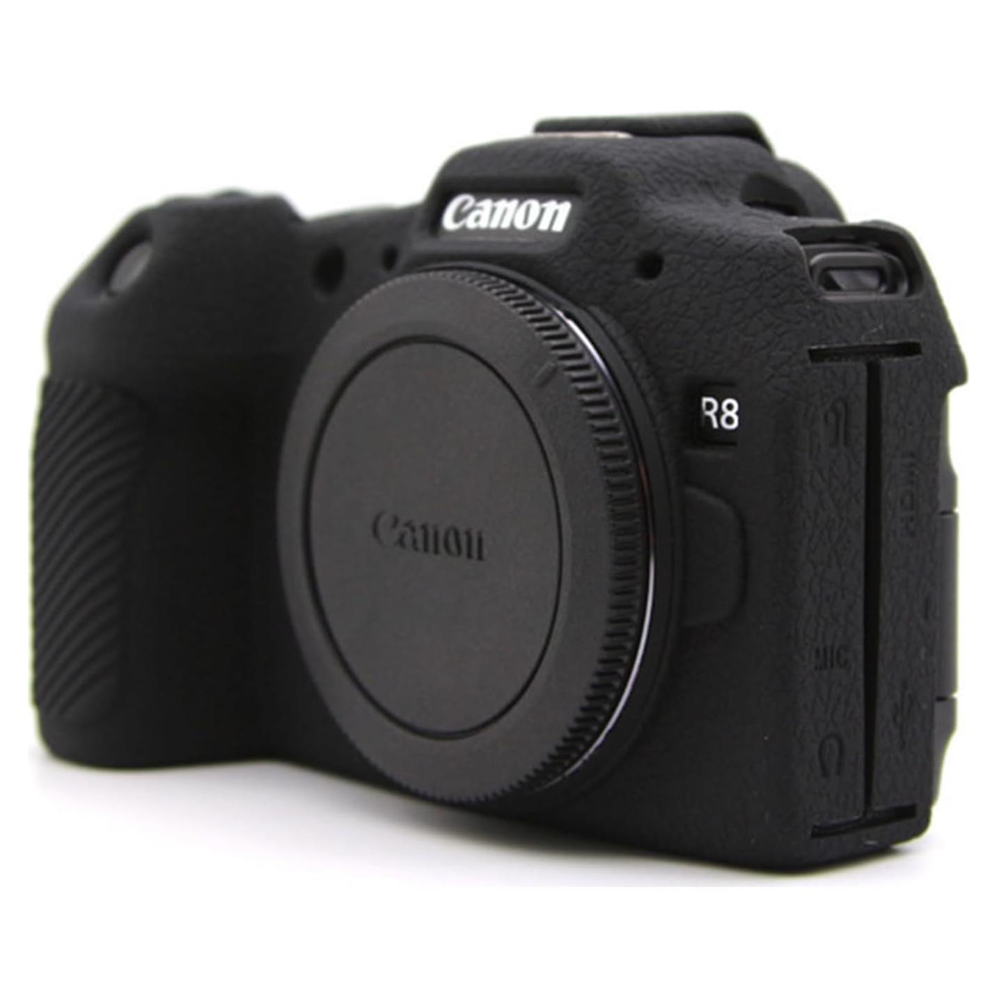 Funda de Silicona Suave EasyHood para Canon EOS R8 - Negra