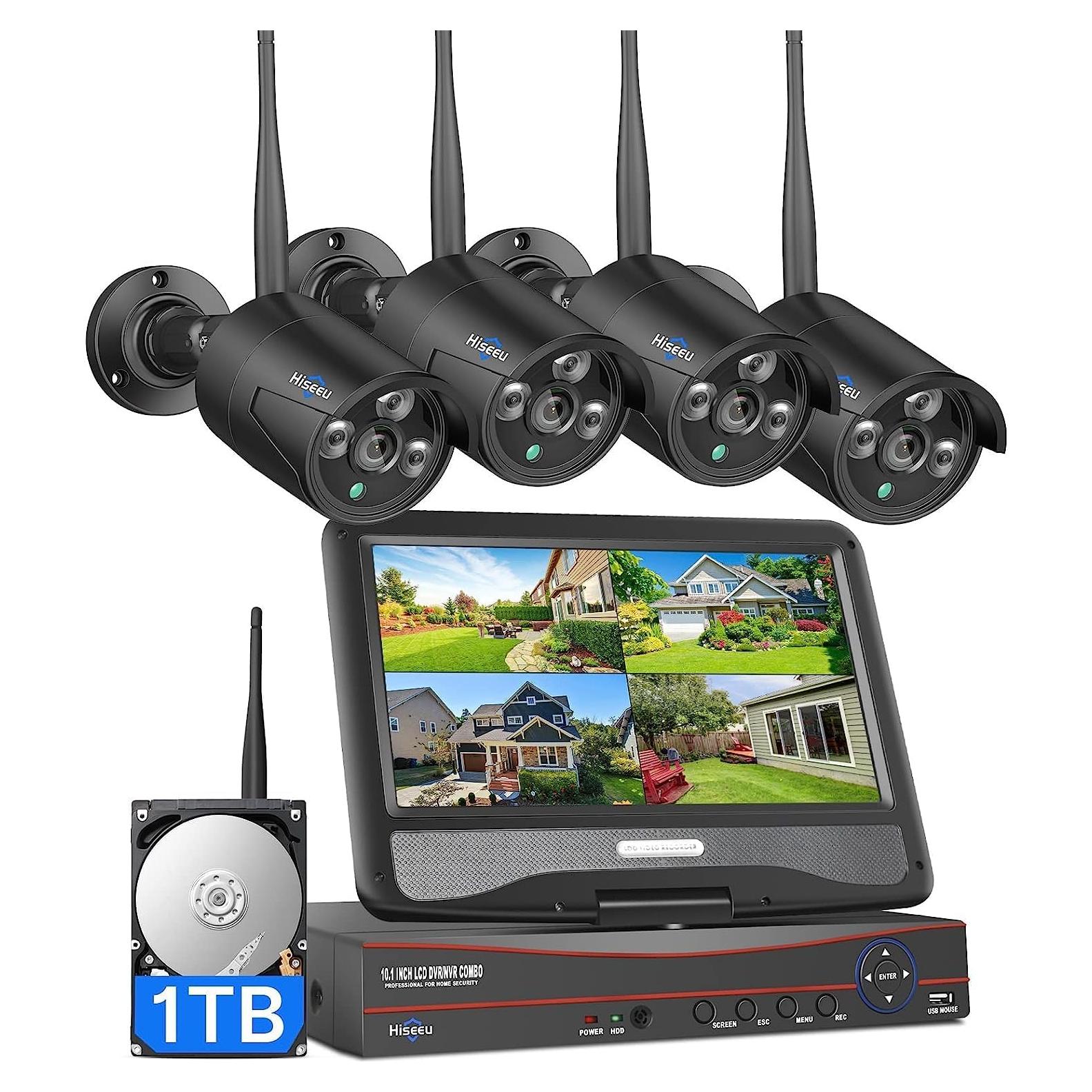 Sistema de Cámara de Seguridad Hiseeu 4K 16CH 1TB 5MP