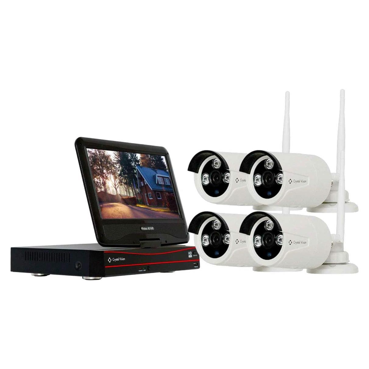 Sistema de Vigilancia Inalámbrico 1080P Crystal Vision CVT804A