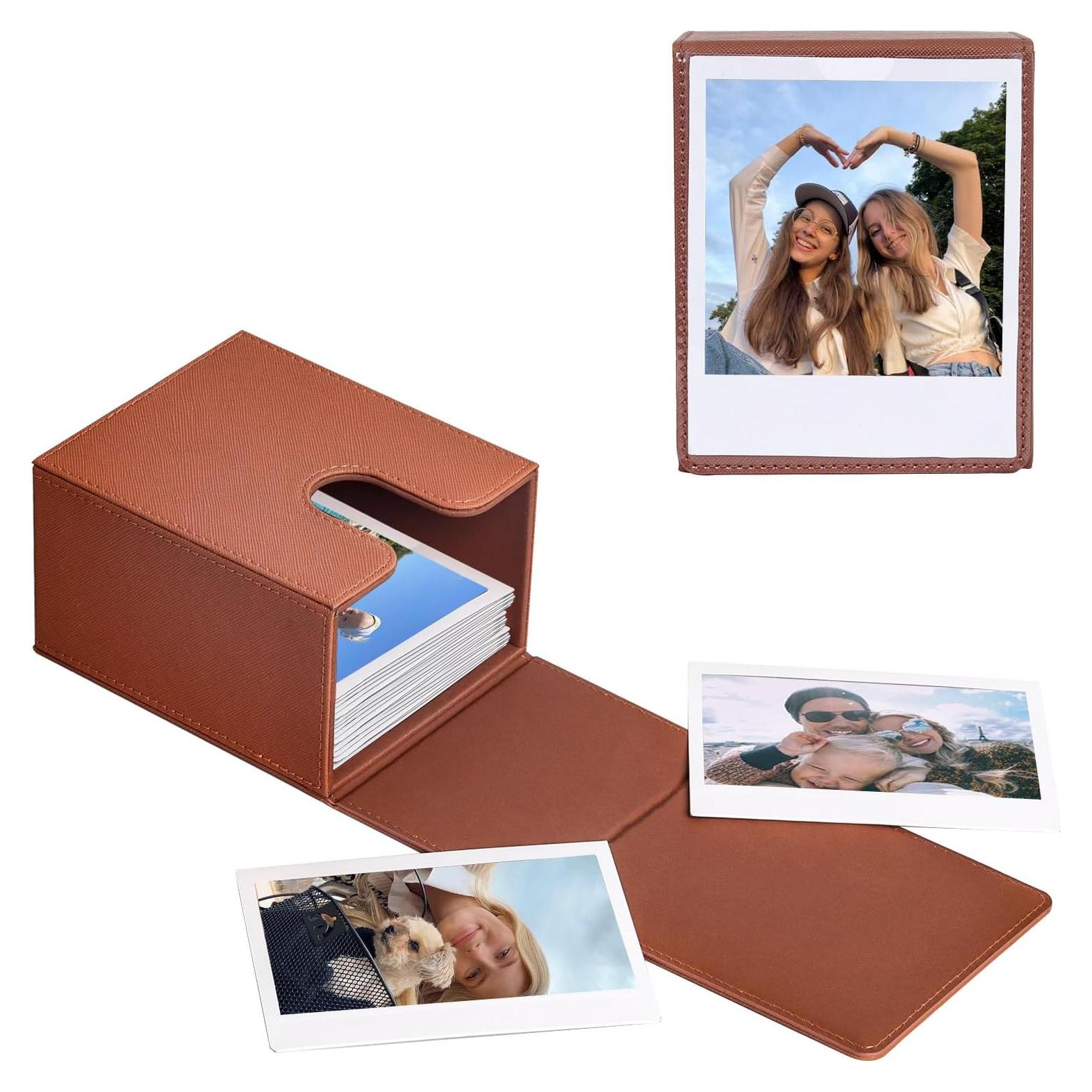 Funda para Fotos Instantáneas WOGOZAN Marrón - 50+ Películas