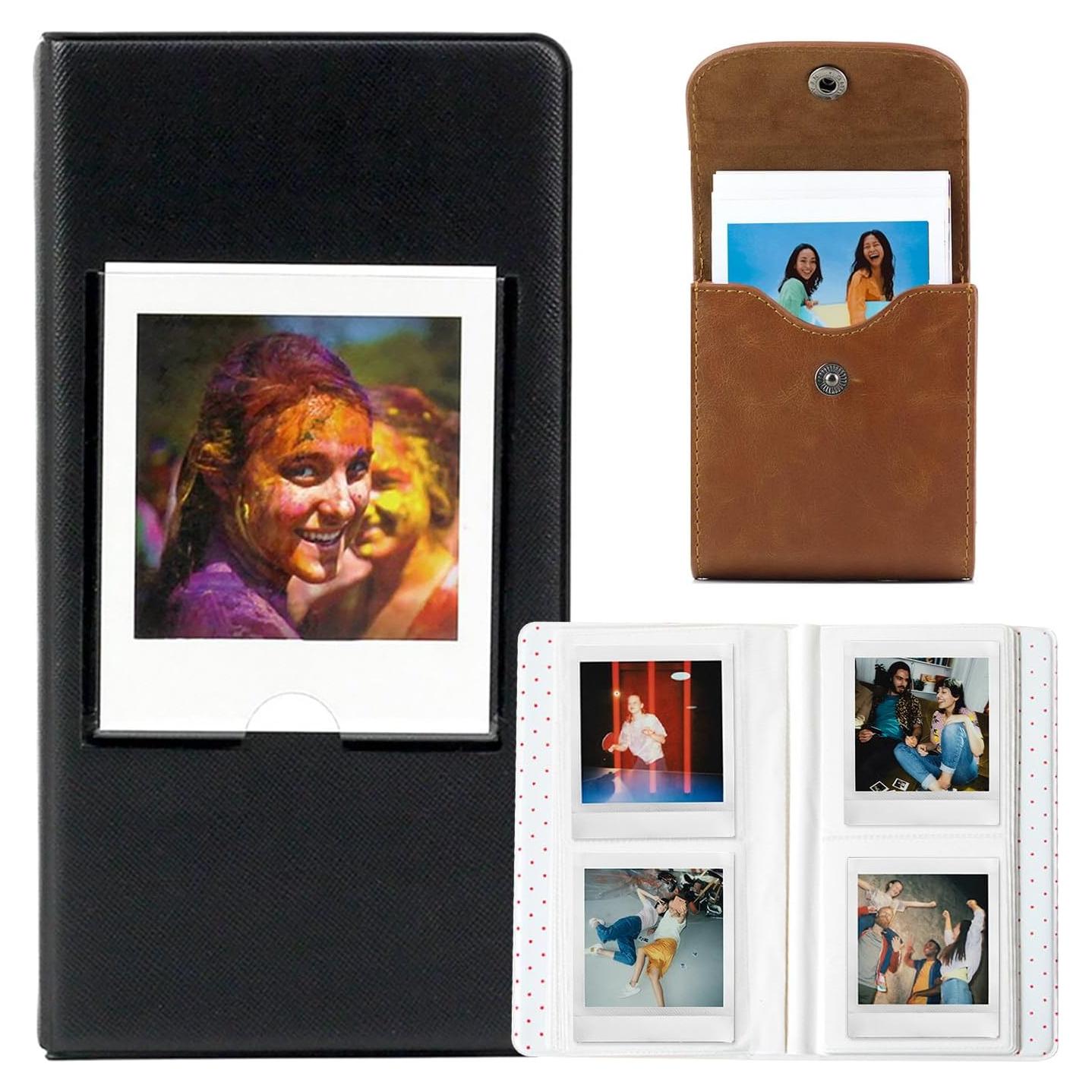 Álbum de Fotos WOGOZAN Marrón 64 Bolsillos para Fujifilm