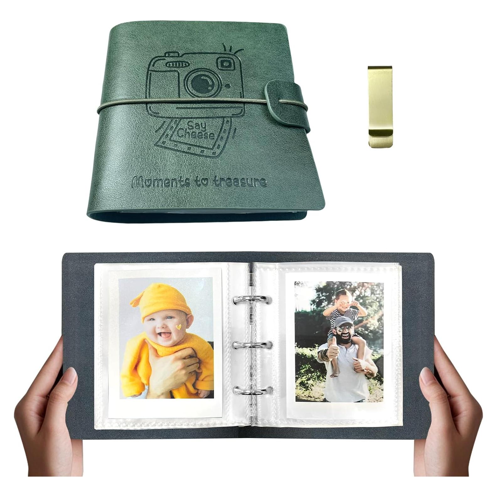 Álbum de Fotos Onaner Verde 100 Bolsillos 2x3 para Instax Mini