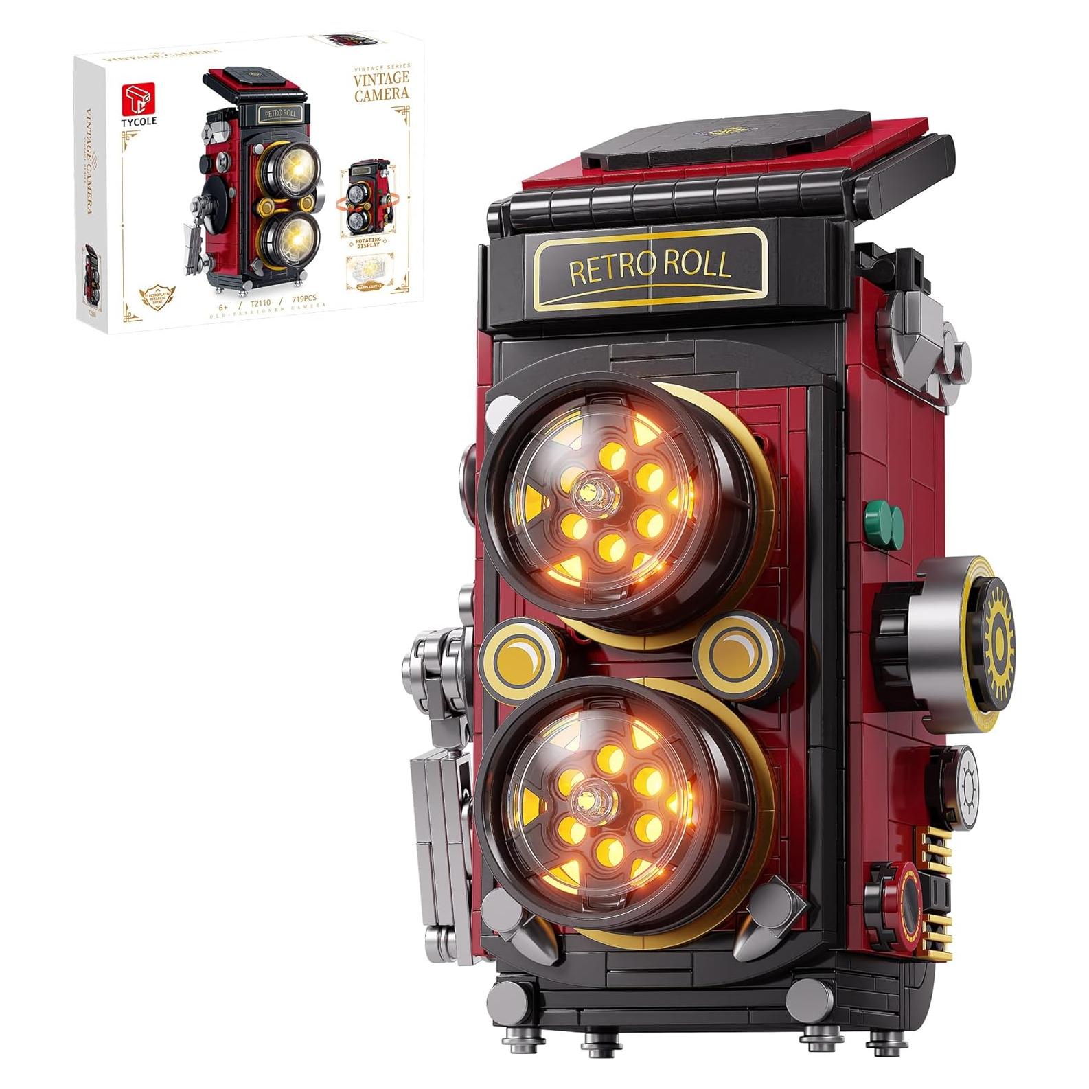 Conjunto de Bloques de Construcción Cámara Retro Shantou 719 Piezas