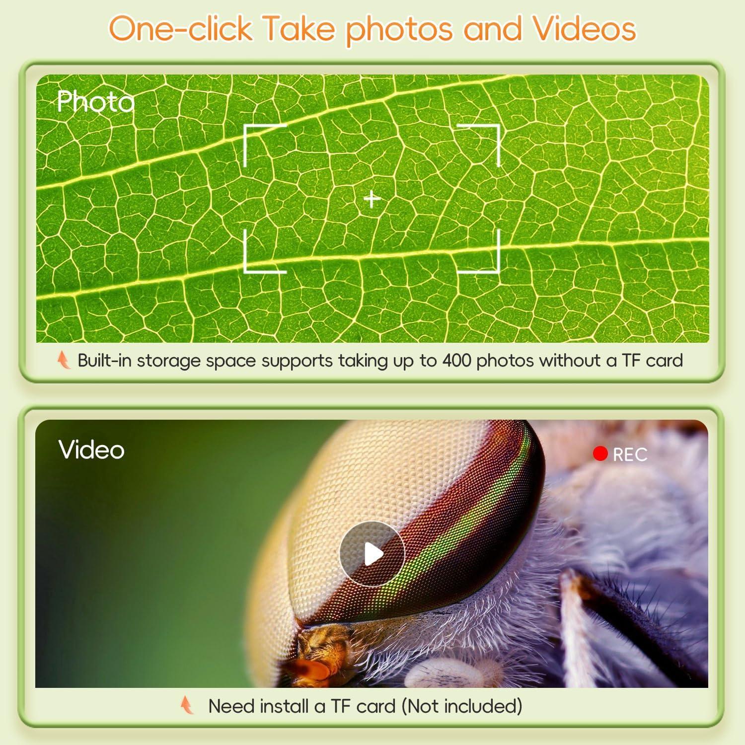 Microscopio Digital para Niños SKYBASIC 1000X Pantalla 2"