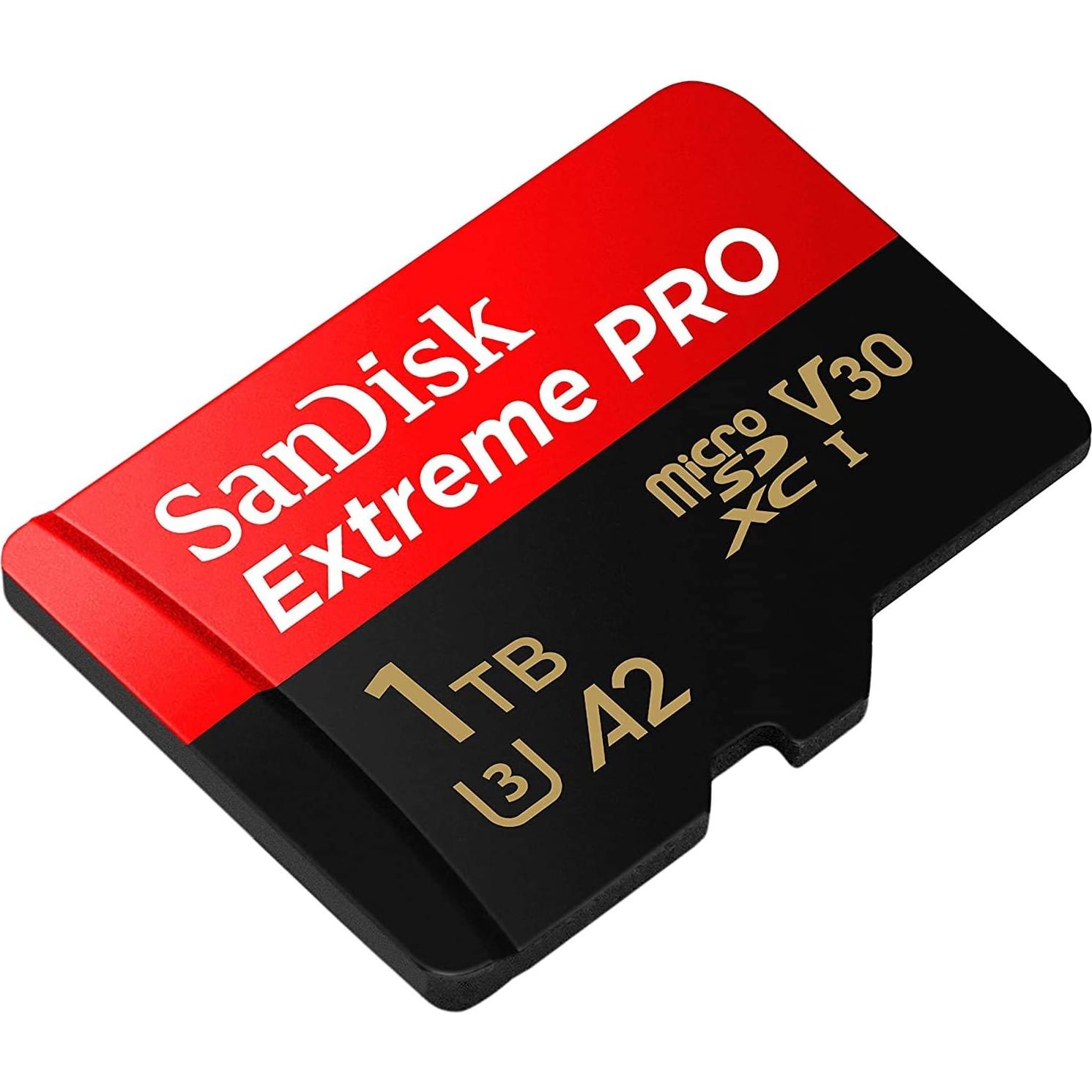 Tarjeta MicroSD SanDisk 1TB Extreme Pro 200MB/s + Lector