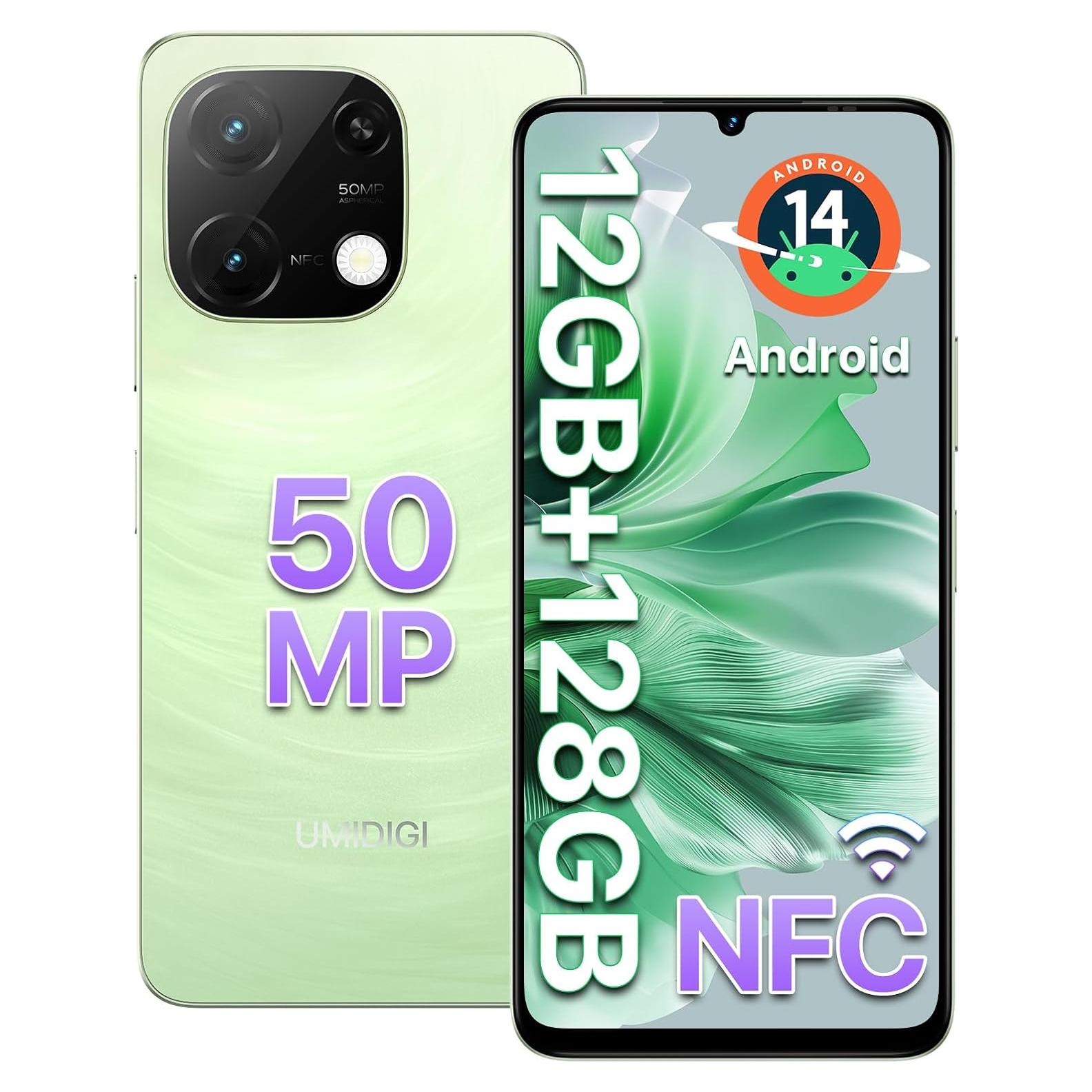 UMIDIGI G9C Teléfono Celular Desbloqueado 12GB RAM 128GB Verde