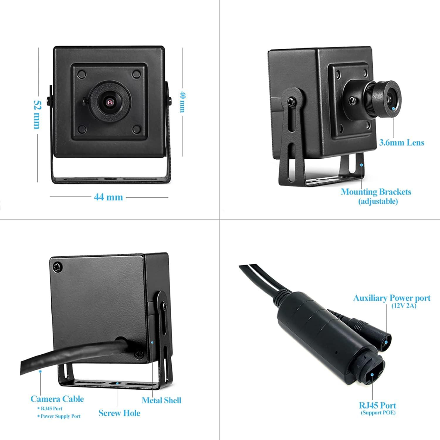 Cámara IP Mini POE 5MP REVODATA I706-P, Lente 3.6mm