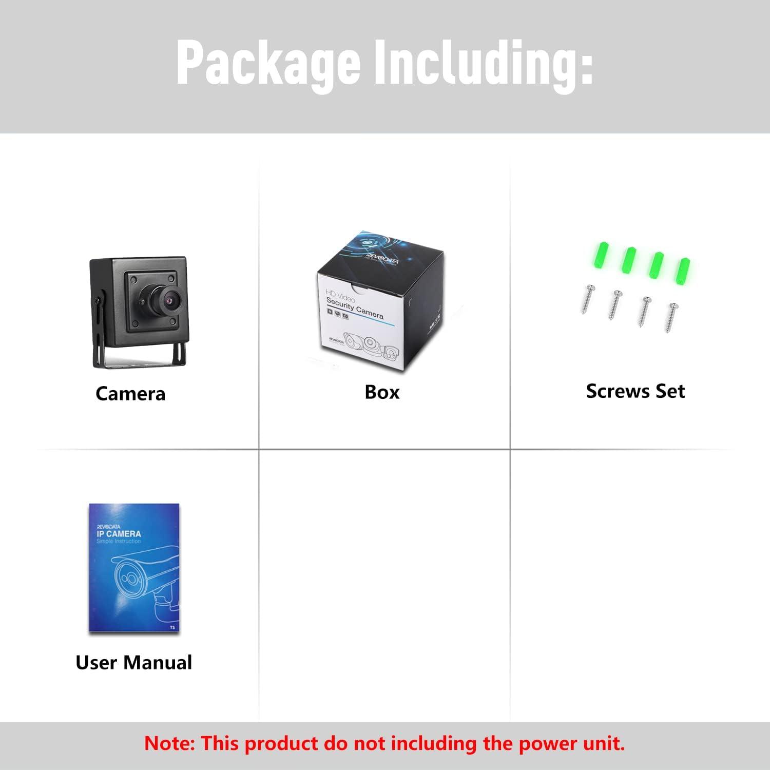 Cámara IP Mini POE 5MP REVODATA I706-P, Lente 3.6mm