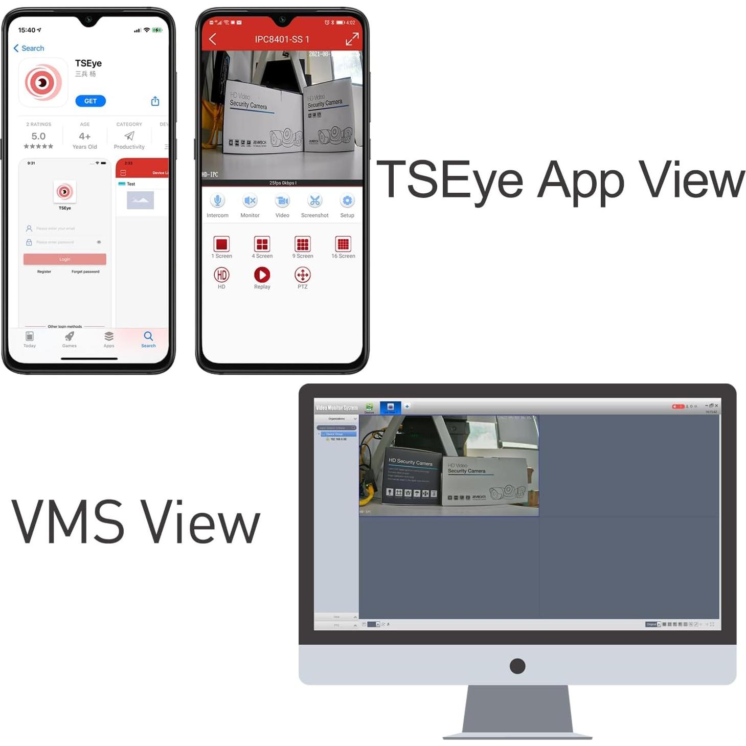 Cámara IP Mini POE 5MP REVODATA I706-P, Lente 3.6mm