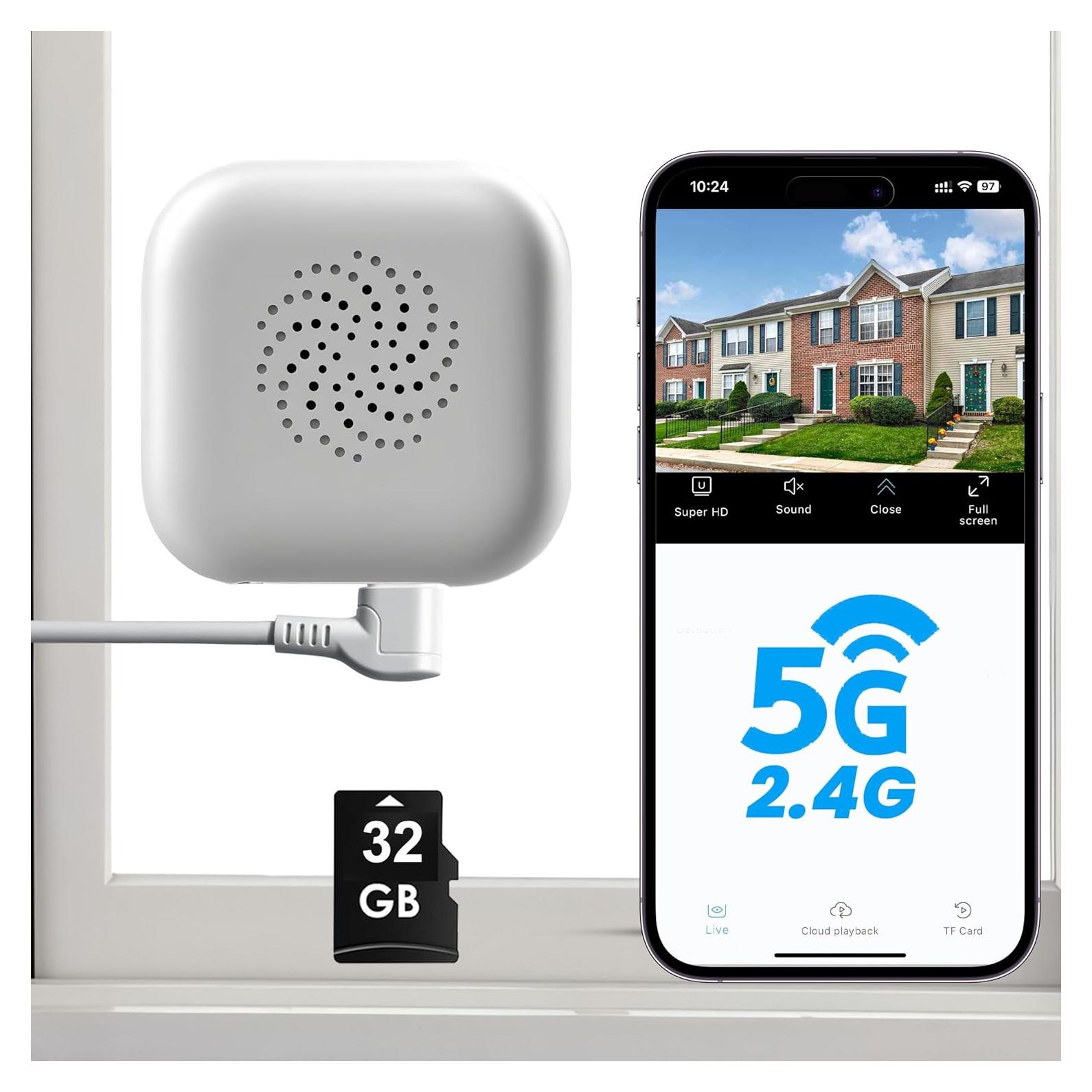 Cámara de Ventana 2K Vebiliki CS770 con Visión Nocturna AI